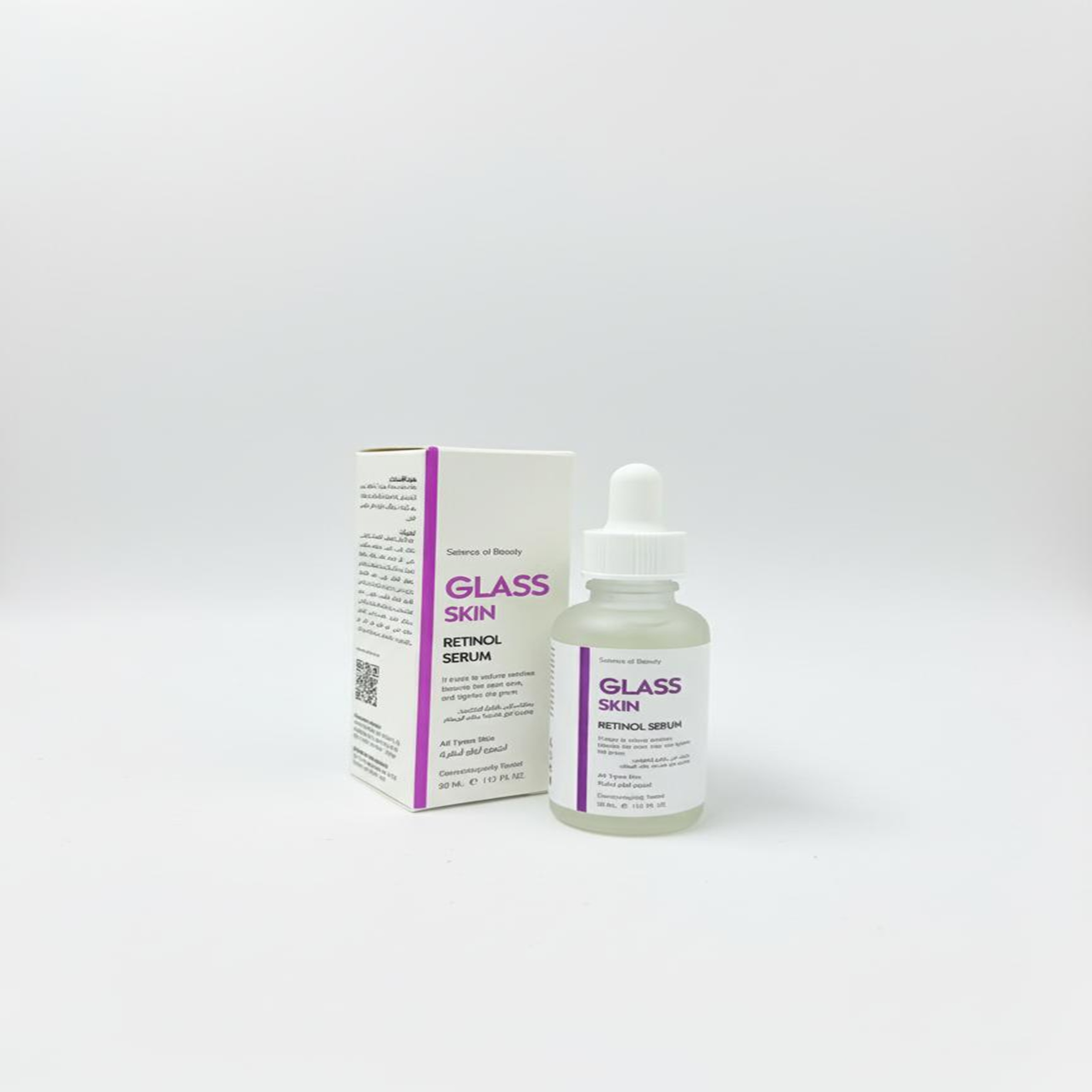 💫 سيروم ريتينول Glass Skin المجدد - لعلاج حب الشباب، المسام، وعلامات التقدم بالسن - 1